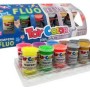 COLORI A TEMPERA  VASETTI DA 25 ML PZ 12 IN BUS FLUO/METAL