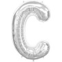 MYLAR 41CM LETTERE ARGENTO C