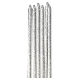CANDELE ARGENTO 25CM