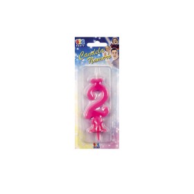 CANDELE CERA FUXIA N.2