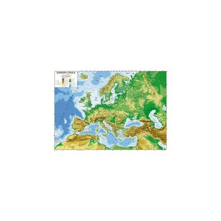 CARTINA GEOGRAFICA EUROPA 100X140