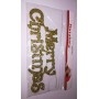 SCRITTE MERRY CHRISTMAS 20CM ORO
