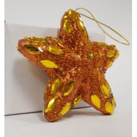 7 ADDOBBO ALBERO STELLE RAME