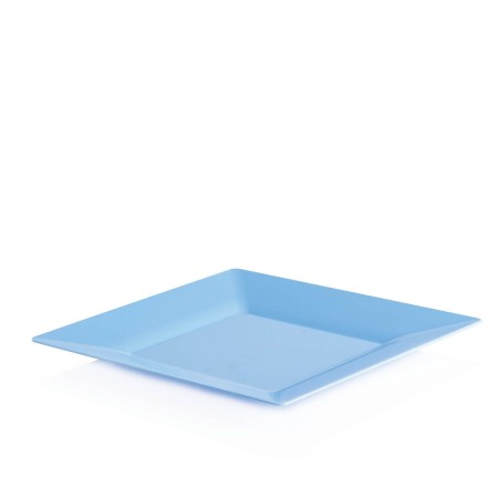 PIATTI QUADRATI AZZURRO