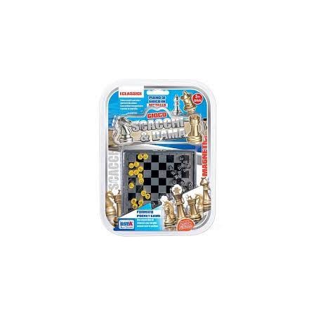GIOCHI DA VIAGGIO SCACCHI DAMA E TRIA