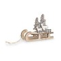 APPENDINO BABBO NATALE CON SLITTA LEGNO CM.10