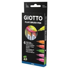 PENNARELLI TURBO SOFT BRUSH FLUO X 6