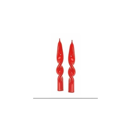 2 CANDELE AD ELICA ROSSE