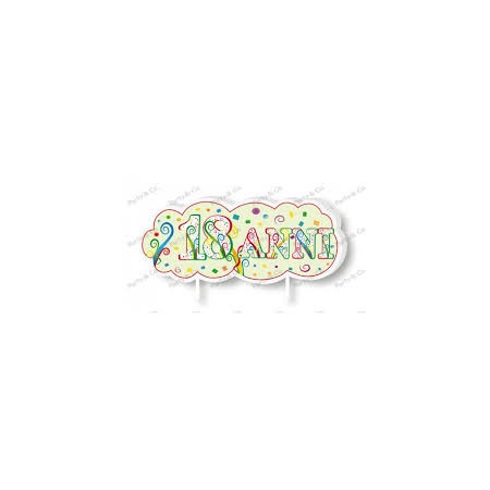 CANDELE SAGOMATE 18 ANNI