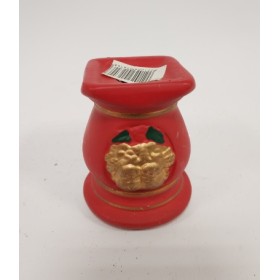 PORTA CANDELA ROSSO