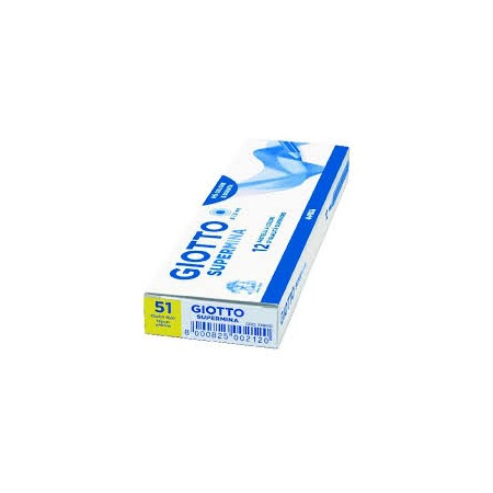 PASTELLI GIOTTO SUPERMINA SING. COLORE GIALLO FLUO