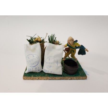 SCENE PRESEPE C/SACCHI