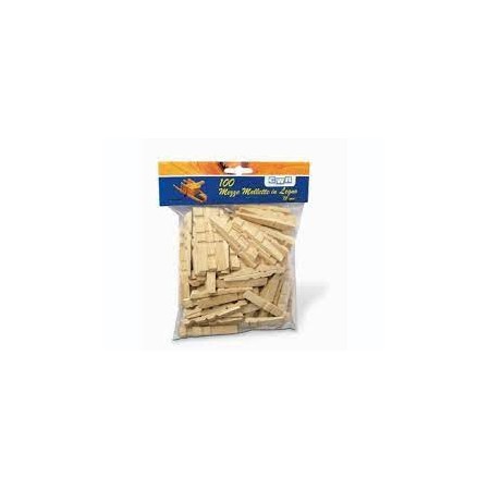 MEZZE MOLLETTE LEGNO 25MM 100PZ