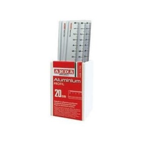 BARATTOLI 24 RIGHELLI CM.20 ALLUMINIO PROFIL