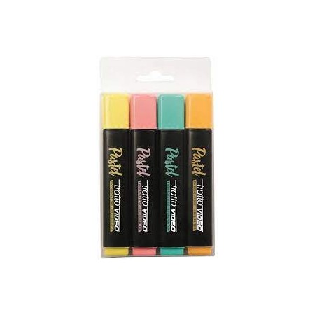 EVIDENZIATORI TRATTO X 4 PASTEL