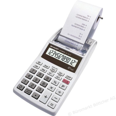 CALCOLATRICI SHARP C/CARTA EL-1611P-GY