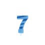 CANDELE GLITTER AZZURRE N. 7