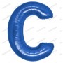LETTERE E NUMERI MYLAR 42CM C