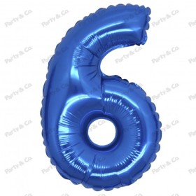 MYLAR NUMERI 42CM BLU 6