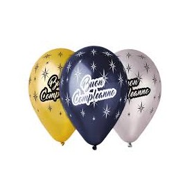 PALLONCINI METAL BUON COMPLEANNO