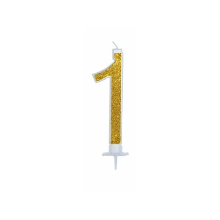 CANDELE GLITTER CM 12 ORO N1