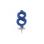 CANDELE MINI BLU COBALTO N 8