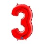 PALL. MYLAR NUM 3 CM 102 ROSSO