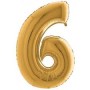 PALL. MYLAR NUMERO 6 CM 36 ORO