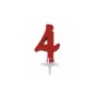 CANDELE MINI ROSSO N4