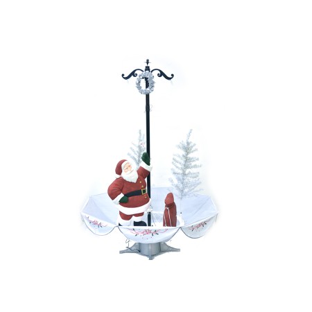 OMBRELLO CON FAMIGLIA BABBO SPARA NEVE