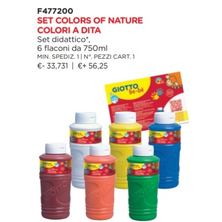 COLORI A DITA GIOTTO BEBE' 750MLX6