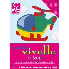 CARTA VIVELLE 10FG 23X33 COL. ASS. CWR