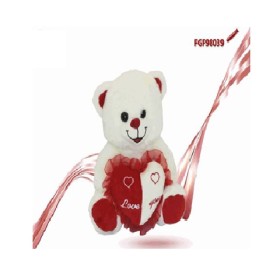 PELUCHE ORSO CON CUORE CM.25