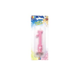 CANDELE CERA ROSA N.1