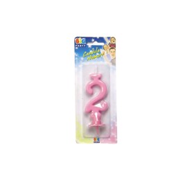 CANDELE CERA ROSA N.2
