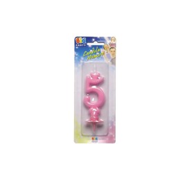CANDELE CERA ROSA N.5