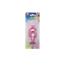 CANDELE CERA ROSA N.6