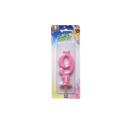CANDELE CERA ROSA N.9