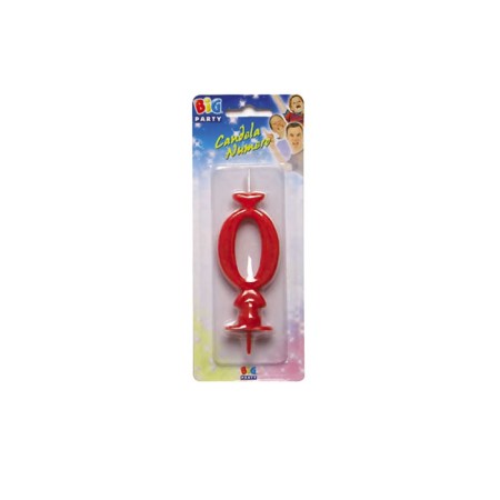 CANDELE CERA ROSSO N.0