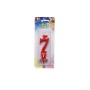 CANDELE CERA ROSSO N.7