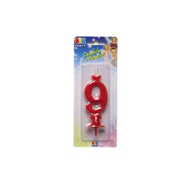 CANDELE CERA ROSSO N.9