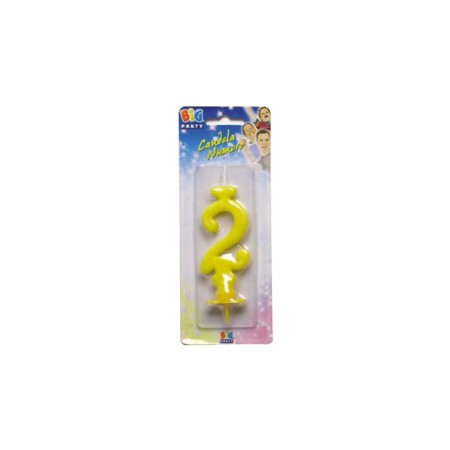 CANDELE CERA GIALLO N.2