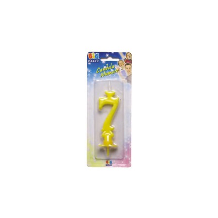CANDELE CERA GIALLO N.7