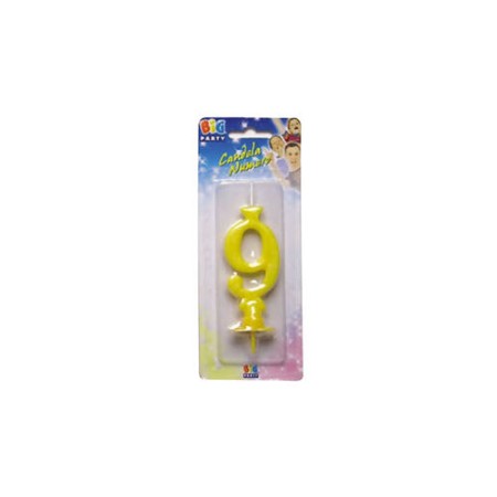CANDELE CERA GIALLO N.9