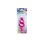CANDELE CERA FUXIA N.8