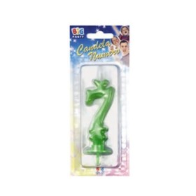 CANDELE CERA VERDE N.7