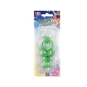 CANDELE CERA VERDE N.9