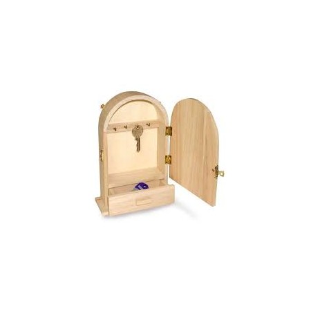 PORTACHIAVI IN LEGNO X DECOUPAGE