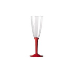 SET 6 FLUTE + GAMBO ROSSO