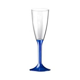 SET 6 FLUTE + GAMBO AZZURRO